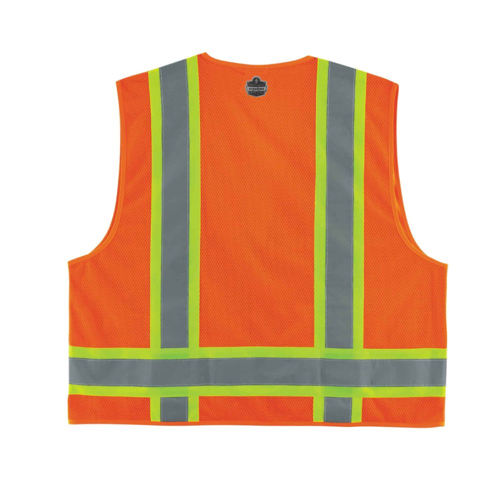 Ergodyne Orange Two-Tone Surveyor Vest - Type R, Class 2, Zipper from GME Supply